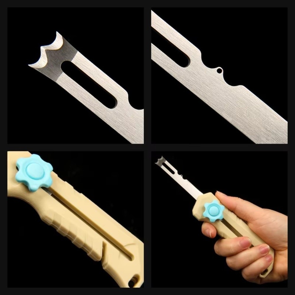 Fishing Line Cutter - Edelstahl Angelschnur-Schere Multifunktions-Messer-Design Multifunktionales Angelwerkzeug Schnurschneider
