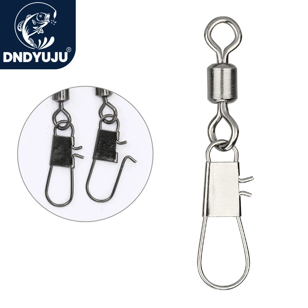 Fishing Line Cutter - DNDYUJU 50 Stück Angelverbinder, drehbarer Wirbel