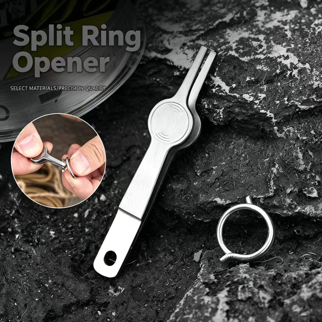 Fishing Line Cutter - Splitring-Öffner Angelwerkzeug, Splitringzange aus Edelstahl, Angelzubehör