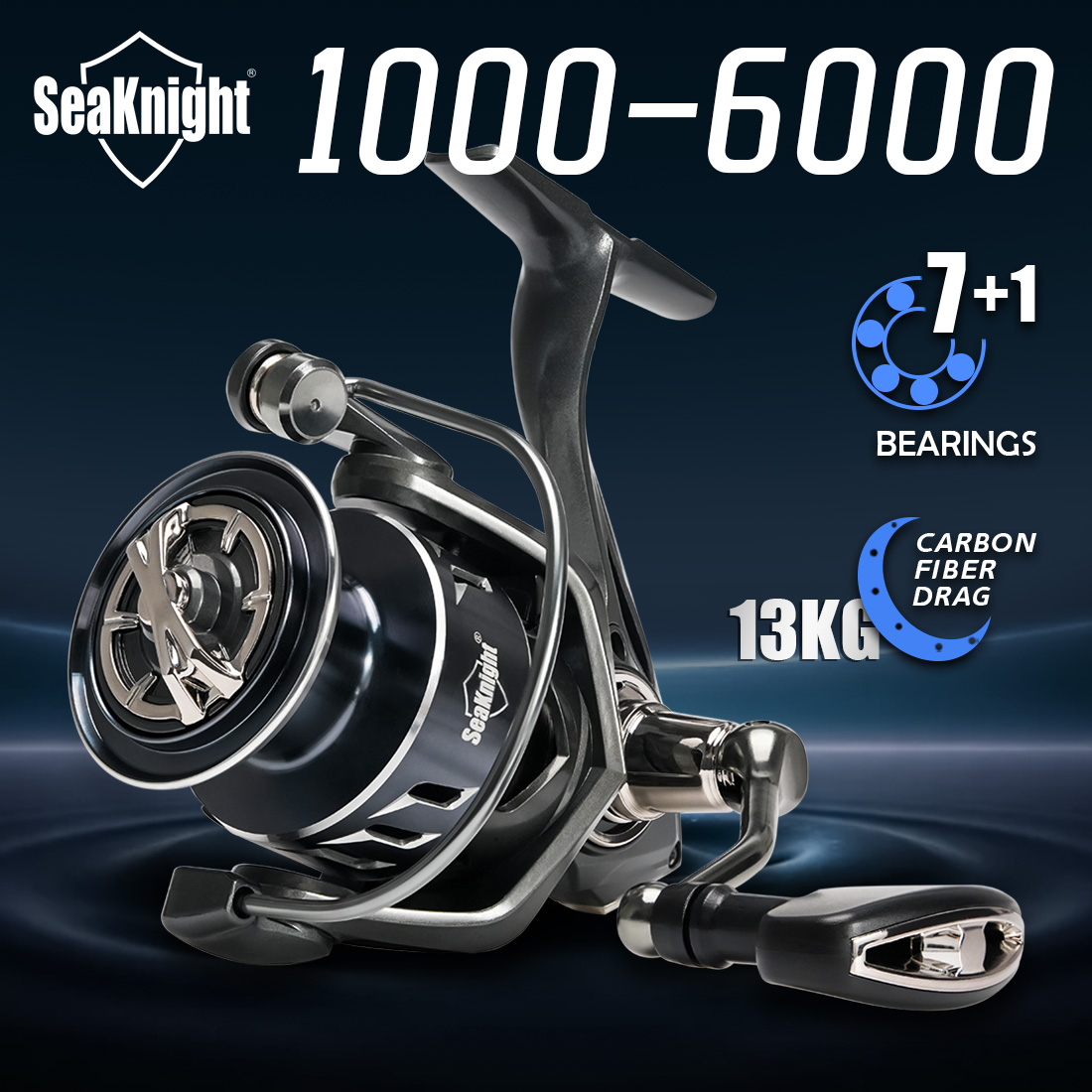 Kastking Reel Zephyr - SeaKnight Brand SANGE Serie 1000-6000 Spinn-Angelrollen