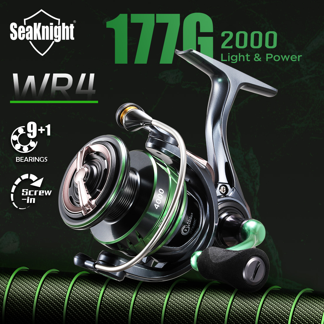 Kastking Reel Zephyr - SeaKnight Brand WR4 Serie 5.2:1 9+1BB